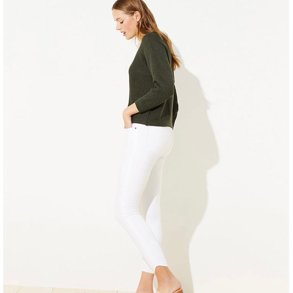 Loft Woman's Green Dolman Sleeve Sweater Size M